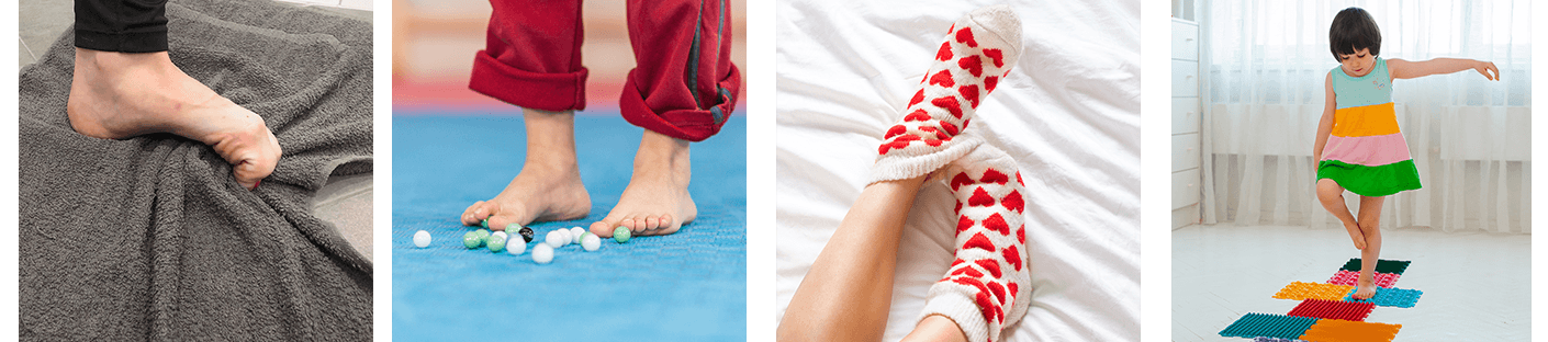 Cwiczenia dla dziecięcych stóp - wkładki ortopedyczne FootWave dla dzieci